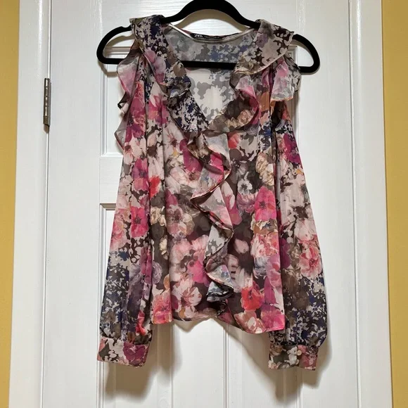 Zara Ruffled Blouse - Picture 2 of 8